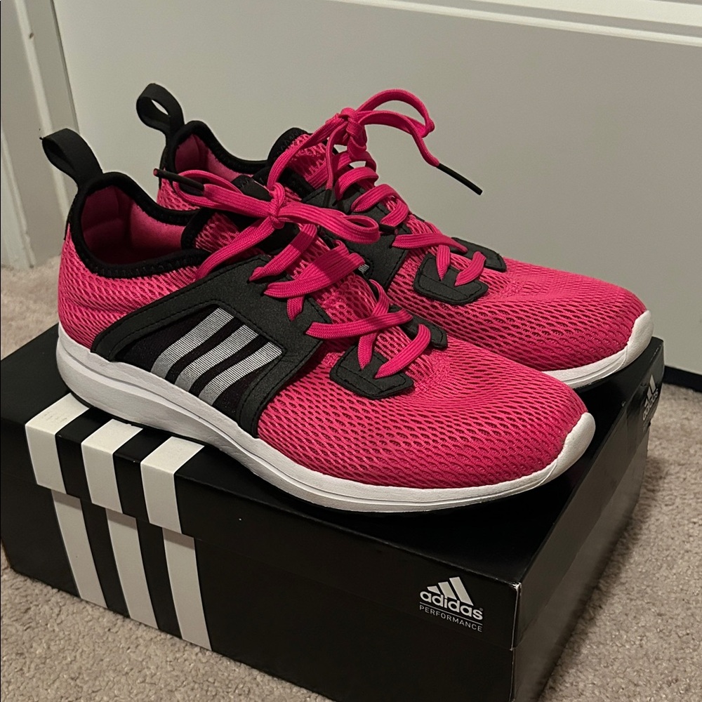 Adidas Performance Pink and Black Sneakers